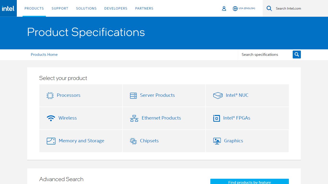 Intel® Product Specifications